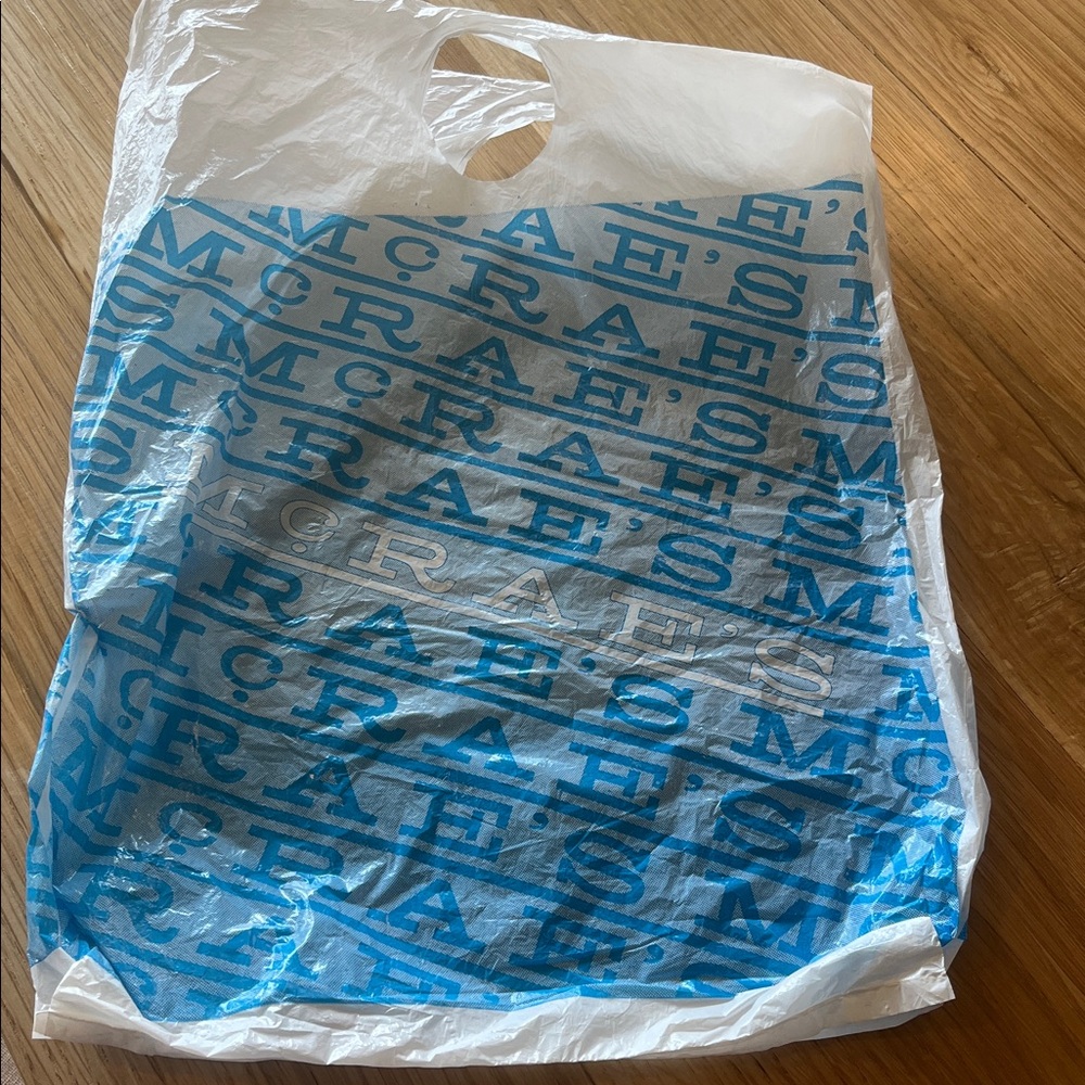 Vintage McRaes Plastic Shopping Bag